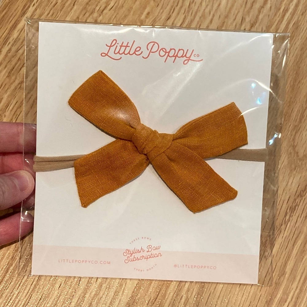 Single Little Poppy Bow